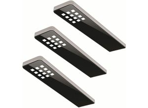 4250000555048 - Forma E Funzione - led Unterbauleuchte Küche Küchenleuchte Key Dot 3x5 w dimmbar - Schwarz