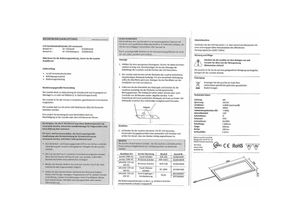 4250000567843 - Rolux Leuchten Gmbh - led Unterbauleuchte Küche 2x6 w Küchenleuchte Basso mit Dimmer