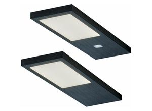 4250000575688 - Brinkdöpke Gmbh - led Küchen Unterbauleuchte 2x4 w Küchenleuchte Gamma Noir warmweiß - Schwarz