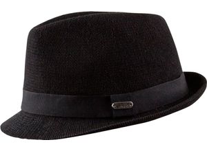 4250010981127 - CHILLOUTS Fedora Bardo Hutband Emblem für Herren schwarz S M