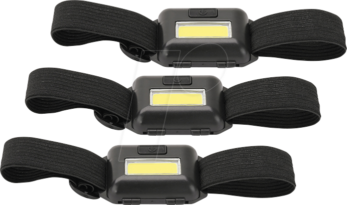4250019135682 - SIN 207904 - Stirn- Kopflampe 3er-Set 3W COB 4250019135682 - SIN 207904 - Stirn- Kopflampe 3er-Set 3W COB