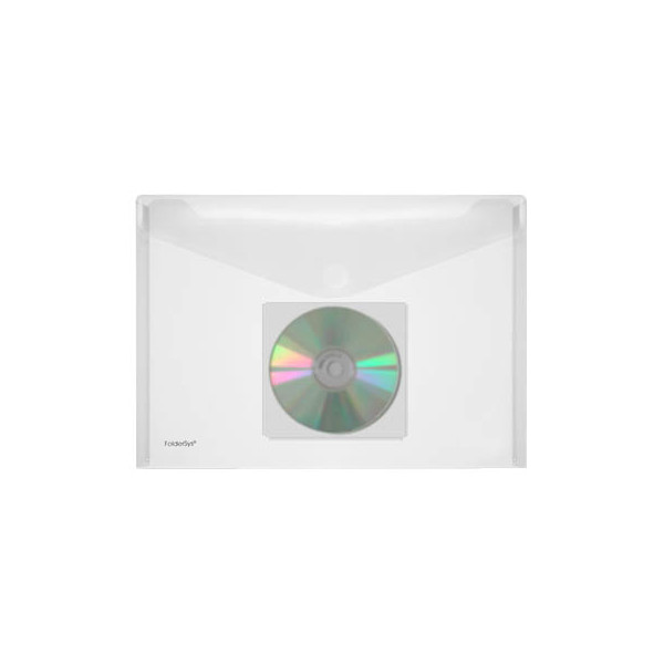 4250037423532 - FolderSys Dokumententaschen Sammeltasche Mit CD-Fach DIN A4 quer  transparent glatt 02 mm