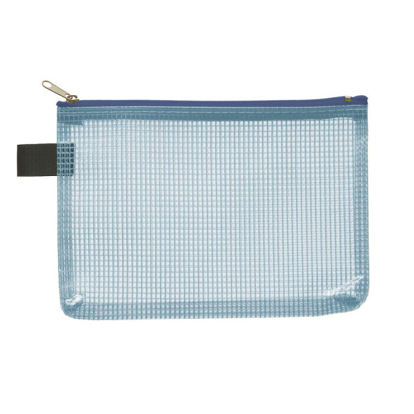 4250037428117 - Reißverschlußtasche Mesh Bag PVC A6 173x118mm farblos blau 4250037428117 40476-44 10 Stück