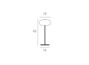 4250043726450 - Aih Tischleuchte Ø 19cm weiß matt