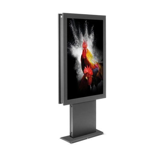 4250058558282 - vis-it® HP Bolt-Down 50 Indoorstele Portrait inkl Schutzglasscheibe