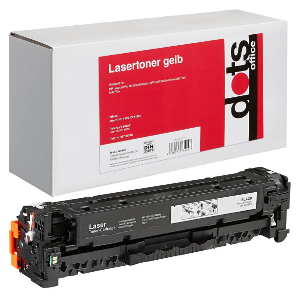 4250073734791 - Toner 25383009-DOTS kompatibel zu HP 410X gelb