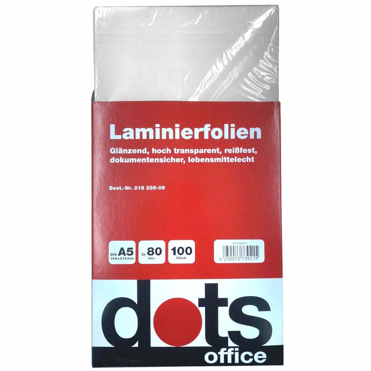 4250073739215 - 100 dots Laminierfolien glänzend für A5 80 micron 4250073739215 100 Stück