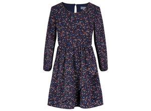 4250076070261 - - Langarmkleid STREUBLUMEN in navy Gr140