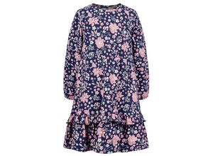 4250076076652 - - Langarmkleid FLORAL AUTUMN in navy Gr146