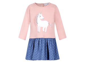 4250076085579 - - Langarmkleid EINHORN in dusty rose Gr74