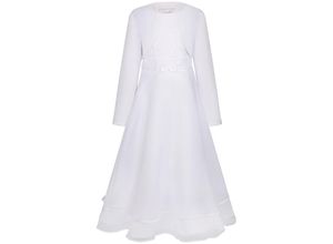 4250076103419 - - Kommunionkleid CHARLOTTE mit Bolero in white Gr122