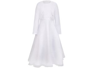 4250076103488 - - Kommunionkleid FRIDA mit Bolero in white Gr122