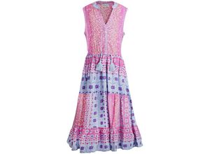 4250076107578 - - Kleid HIPPIE ärmellos in fuchsia Gr146