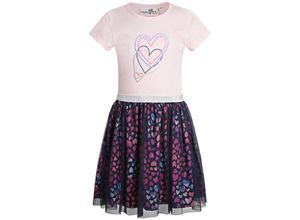 4250076117072 - - Kurzarm-Kleid PAILLETTEN HEARTS in rose Gr128