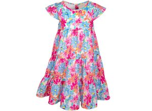 4250076122830 - - Kurzarm-Kleid FLOWERY in fuchsia Gr128