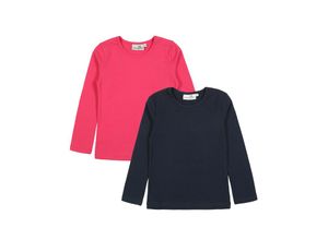 4250076933115 - - T-Shirt BASIC 2er-Pack in pink navy Gr104