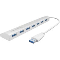 4250078160618 - RAIDSONIC ICY Box 7-Port USB 30 Hub mit Netzteil 5V 4A Aluminium Gehäuse silber