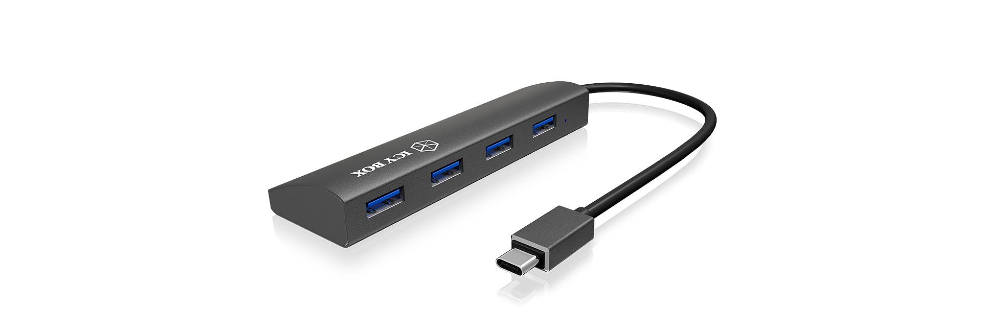 4250078163169 - ICY BOX IB-AC6405-C 4 Port USB-C® (USB 32 Gen 2) Multiport Hub Anthrazit