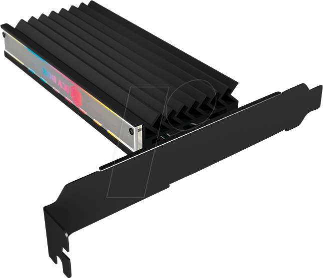 4250078170587 - ICY BOX IB-PCI224M2-ARGB 1 Port M2 Controller PCIe x4 Passend für (SSD) M2 PCIe NVMe SSD Passive Kühlung LED-Beleuchtung 4250078170587 - ICY BOX IB-PCI224M2-ARGB 1 Port M2 Controller PCIe x4 Passend für (SSD) M2 PCIe NVMe SSD Passive Kühlung LED-Beleuchtung