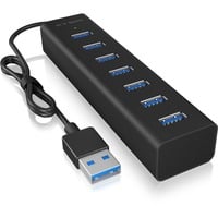 4250078171546 - ICY BOX IB-HUB1700-U3 USB 30 zu 7-Port USB 30 Type-A Hub Alu-Gehäuse Netzteil 5V 3A 7 Port USB 32 Gen 1-Hub (USB 30) Schwarz