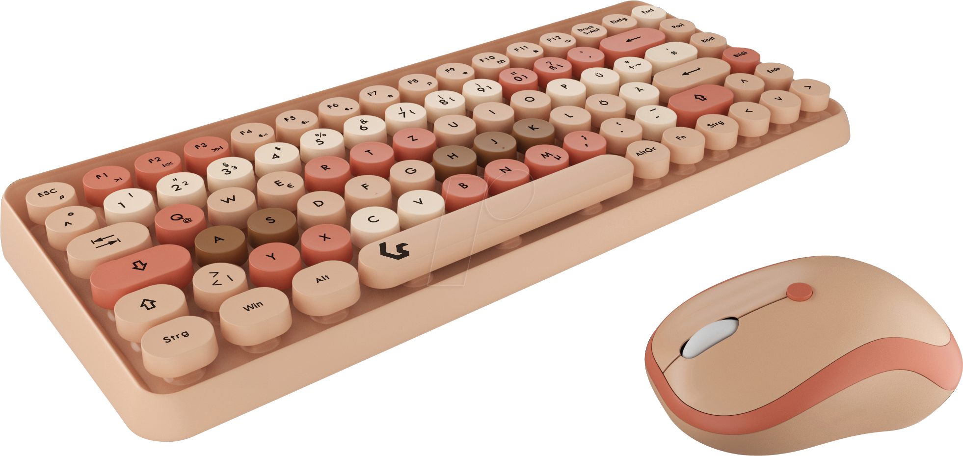 4250078173434 - KEYSONIC 61011 - Tastatur- Maus-Kombination Funk mehrfarbig