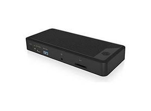 4250078173502 - ICY BOX IB-DK2280AC - Dockingstation - USB-C   USB4   Thunderbolt 3   Thunderbolt 4 - 3 x HDMI 3 x DP - 25 GigE - 135 Watt