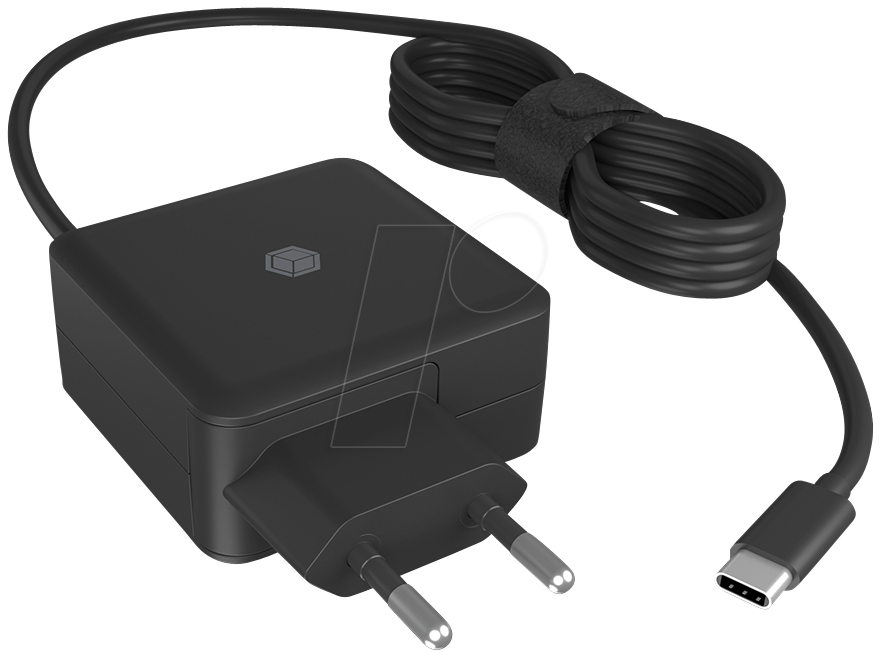 4250078173793 - ICY PS111-PD - USB-Ladegerät 65 W 5 - 20 V USB Typ-C Kabel schwarz