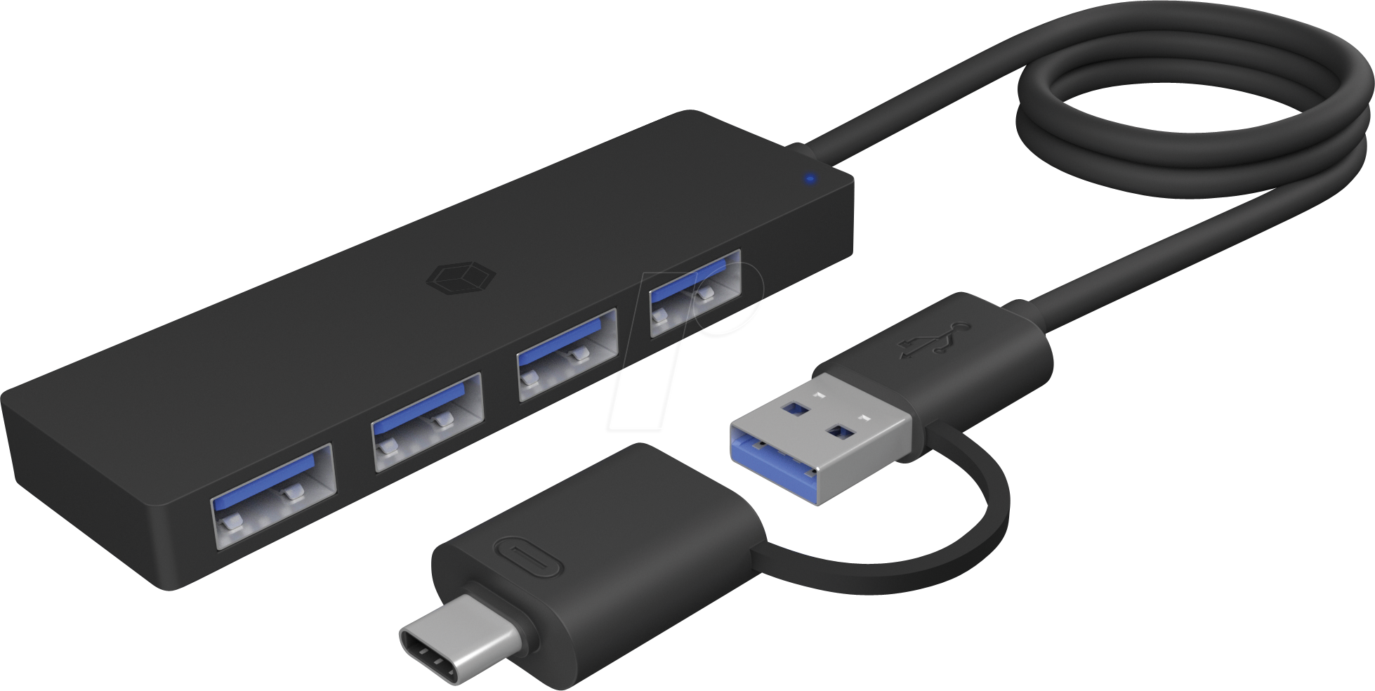 4250078173946 - 61060 Raidsonic IB-HUB1424-C3 4-Port USB Type-A Hub 61060 4250078173946