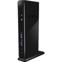 4250078189800 - ICY BOX IB-DK2241AC 11-in-1 USB 30 Type-A DockingStation mit zwei Videoanschlüssen