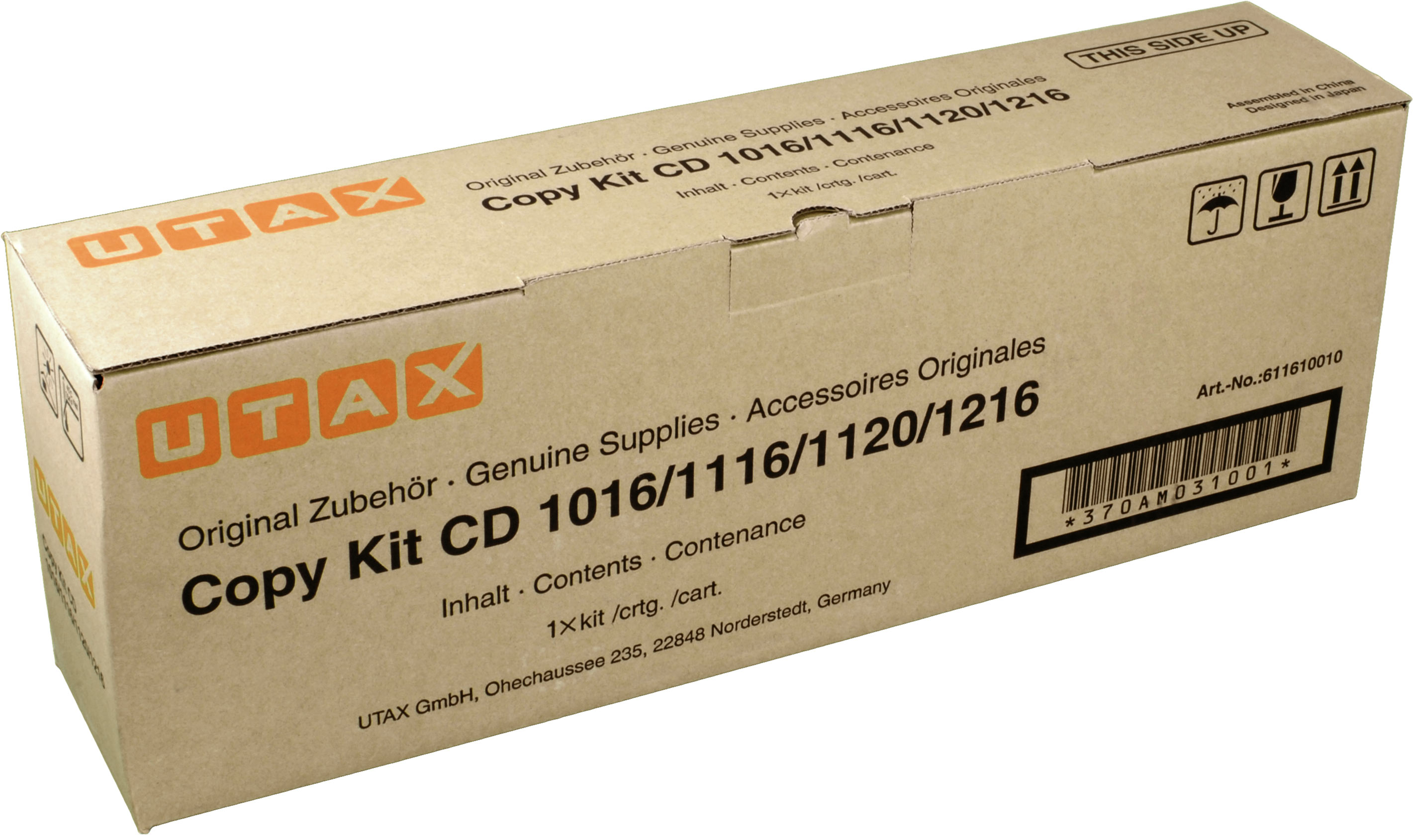 4250081519656 - Utax Toner 611610015 611610010 schwarz