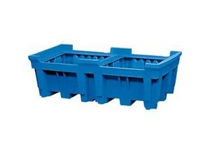 4250101106767 - PE-Auffangwanne für Tankcontainer IBC KTC Auffangvolumen 1000 l für 2 Container ohne PE-Stellfläche kaiserkraft