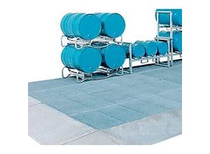 4250101113628 - Bodenauffangwanne ASECOS Stahl verzinkt 210 l Auffangvolumen B 2500 x T 1000 x H 123 mm 450 kg Radlast