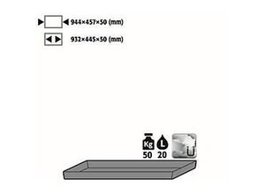 4250101139529 - Bodenauffangwanne Stawa-R für asecos Chemikalienschränke Stahlblech B 944 x T 457 x H 50 mm 205 l