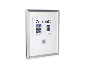 4250101329227 - Bilderrahmen ZERMATT silber (BH 42x52 cm) BH 42x52 cm grau Fotorahmen