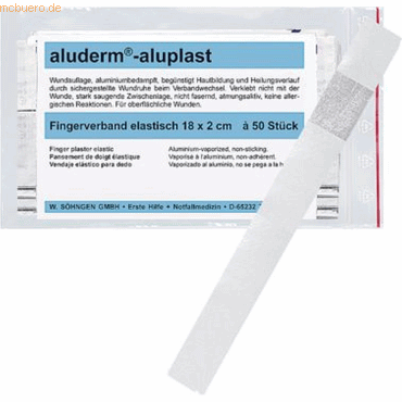 4250108804413 - Wundpflaster Fingerverband aluderm-aluplast elastisch 18x2cm V 4250108804413 - Wundpflaster Fingerverband aluderm-aluplast elastisch 18x2cm V