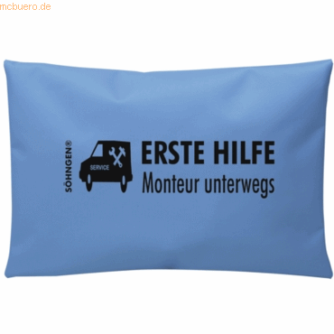 4250108804567 - Erste Hilfe Tasche Monteur unterwegs blau 210x140mm gefüllt