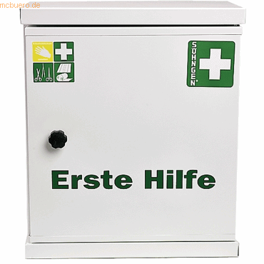 4250108804741 - SÖHNGEN Verbandschrank nach DIN 13157 ohne Inhalt weiß Tiefe 200 mm HxB 420 x 360 mm