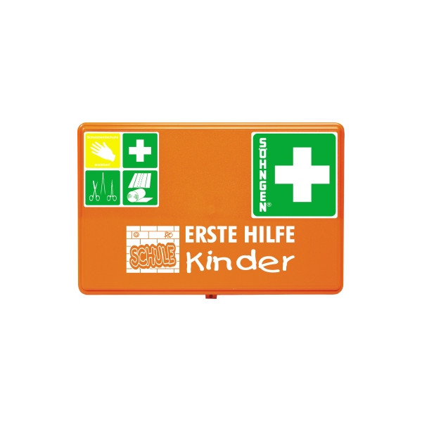 4250108806134 - - Erste Hilfe Koffer ® schule ca 26 x 16 x 8 cm (b x h x t) orange