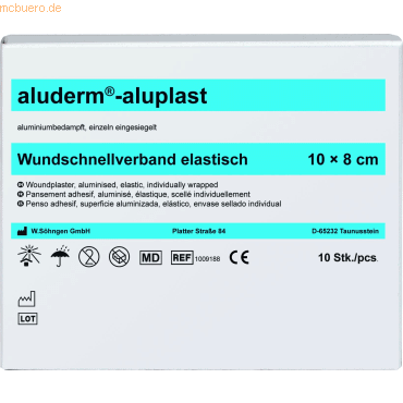 4250108807025 - Wundpflaster aluderm-aluplast elastisch 1mx8cm