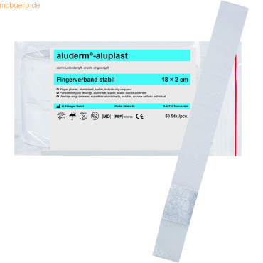 4250108808596 - Wundpflaster Fingerverband aluderm-aluplast stabil 18x2cm VE=5