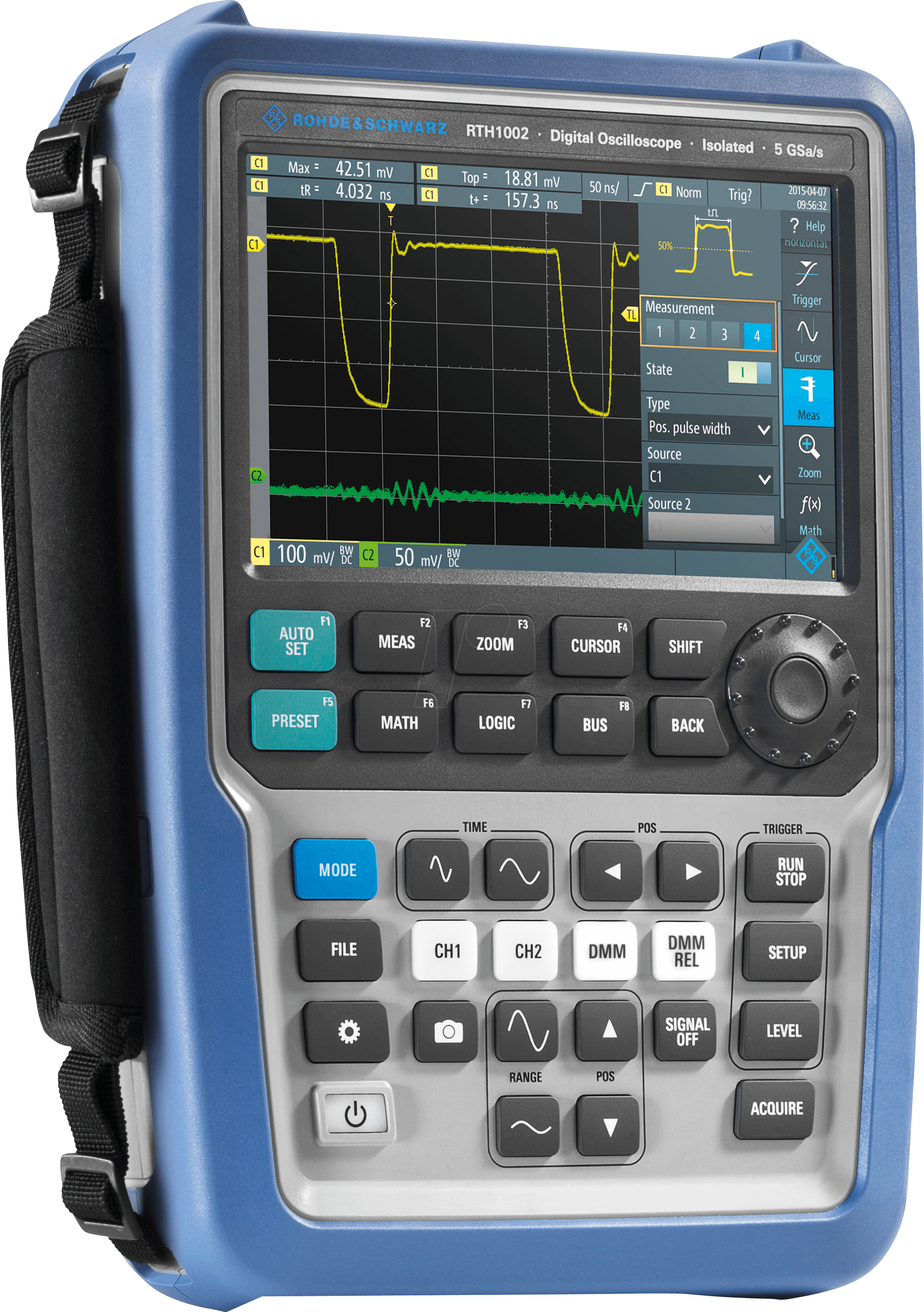 4250138104477 - RTH 1032 MSO - Handheld-Oszilloskop RTH1002 350 MHz 2 Kanäle Multimeter