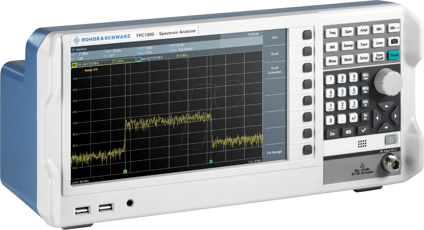 4250138106099 - FPC-P1 Spektrum-Analysator Werksstandard (ohne Zertifikat)