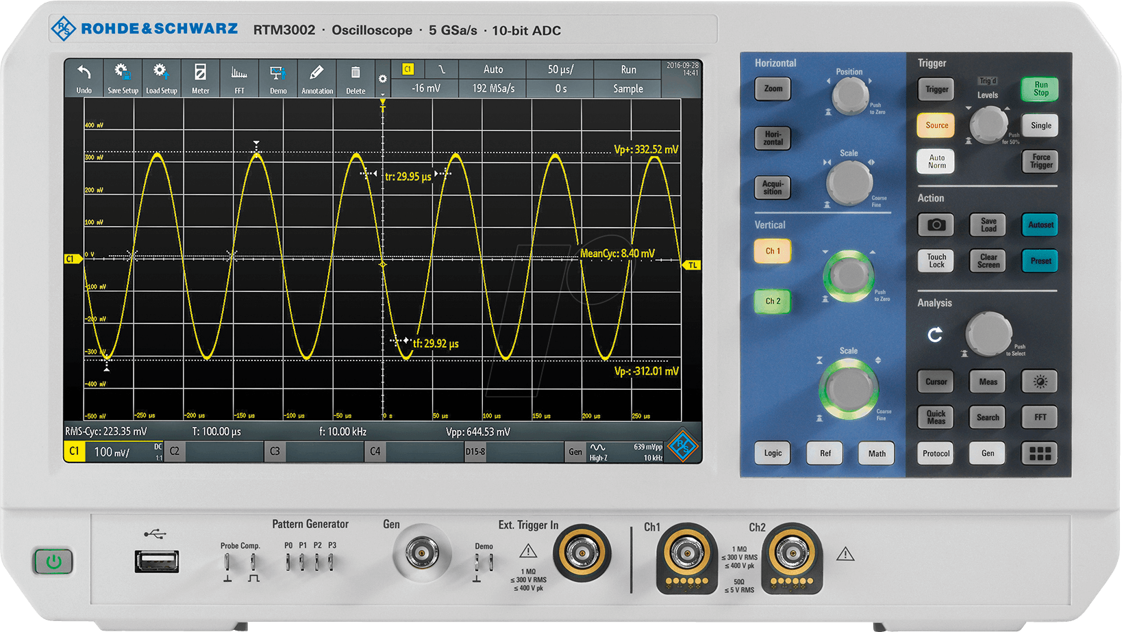 4250138106969 - RTM 3K 02 - Digital-Speicher-Oszilloskop RTM 3000 100 MHz 2 Kanäle