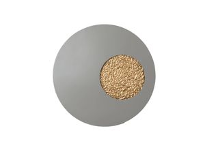 4250151349114 - LED-Wandleuchte Luna grau goldfarben Ø 80 cm Eisen