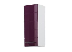 4250163703201 - Lomadox - Hängeschrank ATLANTA-03 Hochglanz Aubergine b x h x t ca 25 x 64 x 20cm - violett