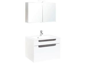 4250163726231 - Badezimmer in Weiss  Eichefarbe Siena