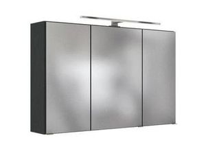 4250163797484 - Spiegelschrank in Grau mit LED Pienza