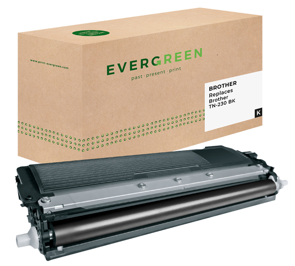 4250164800749 - EVERGREEN Toner ersetzt brother TN-230BK schwarz Kapazität 2200 Seiten - 1 Stück (EGTBTN230BE)