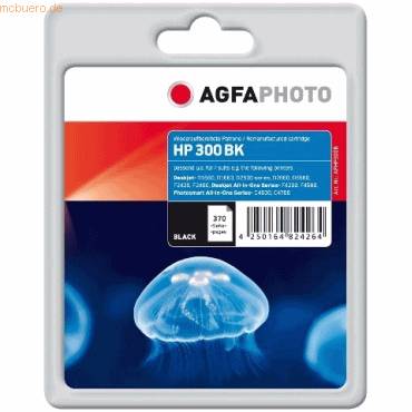 4250164824264 - AgfaPhoto Patrone HP APHP300B No300 CC640EE black remanufactured