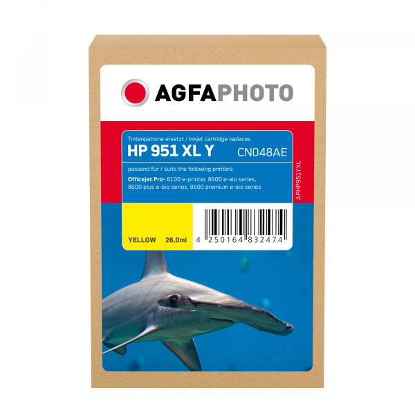 4250164832474 - AgfaPhoto - yellow - compatible - ink cartridge (alternative for HP 951XL) - Tintenpatrone Gelb 4250164832474 - AgfaPhoto - yellow - compatible - ink cartridge (alternative for HP 951XL) - Tintenpatrone Gelb